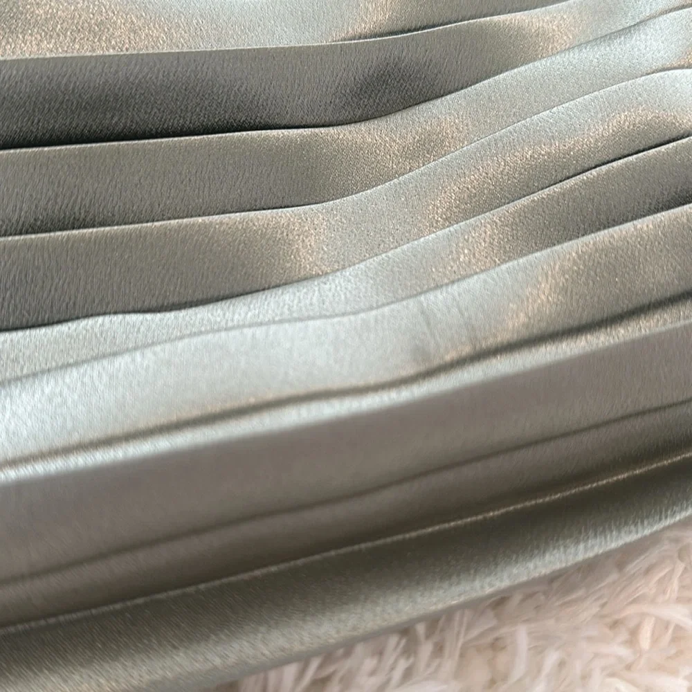Sage Green Satin Pillow Sham Covers Set of 2 Accent